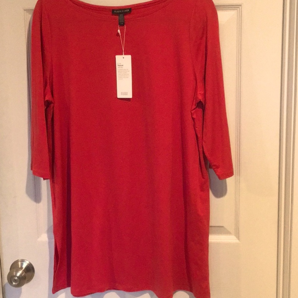 Eileen Fisher NWT Coral Tunic